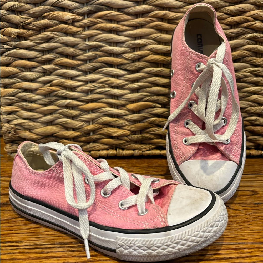 Converse Pink Canvas Sneakers Chuck Taylors